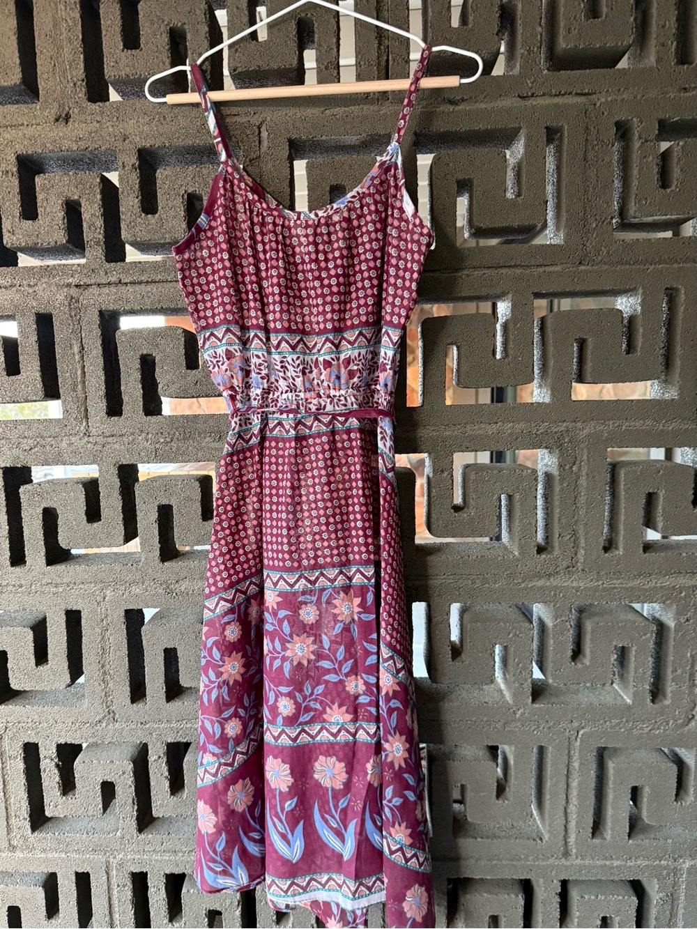 Vintage Boho Midi Cottagecore Dress XS/S